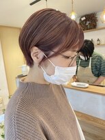 ツツイ(tsutsui)&nbsp;耳かけショート×ピンクベージュ