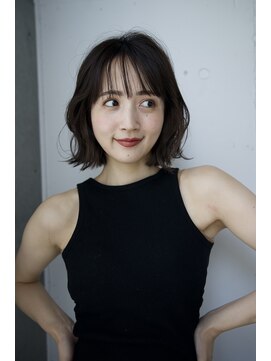 エインアンリー 明治神宮前(AIN.ANLY.) ★黒髪クラゲヘアーオリーブグレー小顔ココアベージュ韓国ヘア