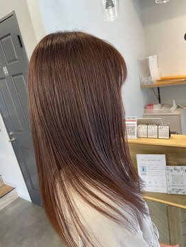 カノエ 宇部小串店(canoe) コーラルピンク/髪質改善縮毛矯正/髪質改善/韓国風/韓国ヘア