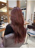 ピンクブラウン_モードヘアピンク