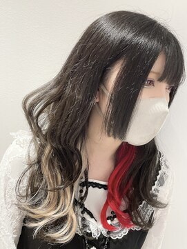 ラビスモア(Lovis moa) 切りっぱなしボブ/ピンクブラウン/エアリーロング/美髪のススメ