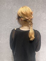 アース 三軒茶屋店(HAIR&MAKE EARTH) 編みおろしアレンジ/ヘアアレンジ/ヘアセット
