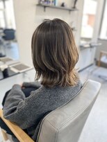 リュクレア(Luclea)&nbsp;くびれレイヤーボブ×オリーブベージュ