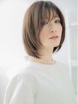 カバーヘア 上尾西口店(COVER HAIR) ハイライト艶カラーショートマッシュボブc3上尾20代30代40代!