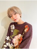 ひし形ショート/ベージュショート/10代20代30代