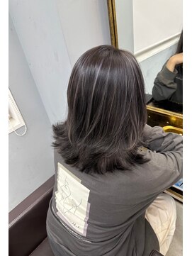 オズ 郡山桑野店(OZ) イメチェンハッシュカットフルバング似合わせレッドブラウン