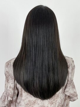 アイティーバイアルバム 藤沢店(IT by ALBUM) レイヤーロングアッシュブラックグレーベージュ_ba482181