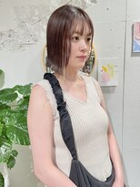 クリアーオブヘアー 栄南店(CLEAR of hair)&nbsp;ピンクベージュ×ボブ/osumi