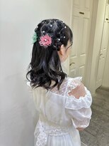 コル(CoL) 推しカラーエクステでお花アレンジ