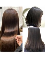 ヘアー カフェ コトノハ(hair cafe kotonoha)&nbsp;【コトノハ】艶感ストレート　酸性縮毛矯正長崎髪質改善うるツヤ