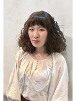 レイ(Ley)&nbsp;ハサミ1本で創る ミディアムレイヤー  姫路 Ken Ichi