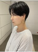 ladies/ベリーショート/刈り上げマッシュ/センターパート