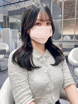 ラベルムバイエーケー(La Belleme by AK) 韓国服レイヤーカット&赤み除去オリーブグレージュ♪