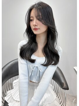 ロンドアンメゾン 原宿(Lond un Maison.) 黒髪小顔レイヤーネビージュ韓国ボブルフワンレンロングヘア