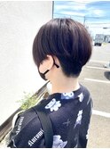 暗めラベンダー×刈り上げショート