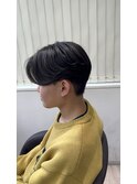 刈り上げセンターパート