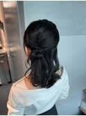 【おでかけハーフアップ】結婚式/二次会/同窓会/銀座/有楽町