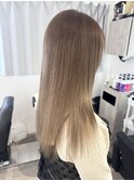 ロング×ミルクティーベージュ