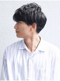 センターパート/カルマパーマ/モテ髪/白髪染め