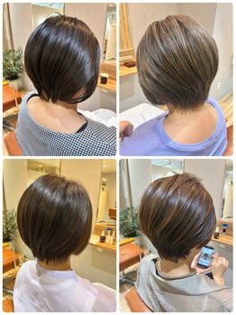 リアン 綱島(Lien)の写真/【Aujua取扱店】エイジングケア商材を使用した髪と頭皮に優しいカラー剤で、白髪をお洒落にイメチェン♪