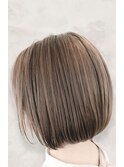 20代30代短めボブ◎透明感インナーグレージュ