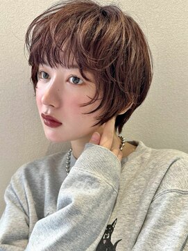 ミンクス ギンザ セントラル(MINX ginza central) 【MINX】くびれヘアアプリコットオレンジハイライトカラー_銀座