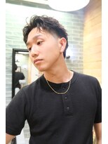 サンディーズ(Sandees)&nbsp;フェザーパーマショートマレットフェード