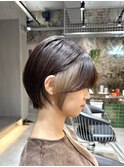 ★ブリーチ一回で出来ます！インナーカラーショートボブ横浜