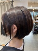 Short bob/brown color