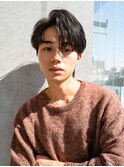 men's/顔周り/ニュアンスパーマ/黒染め/韓国/ダウンパーマ