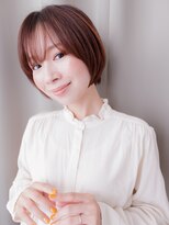 カバーヘア ブリス 北浦和(COVER HAIR bliss)&nbsp;ココアブラウン/ミルクティーブラウン/内巻きボブ/顎ラインボブe