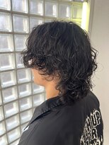 モナン(monan)&nbsp;グランジパーマメンズパーマニュアンスウルフシャドウパーマ