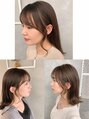 ランソ 成田店(RUNSO) 顔まわりは小顔にみえるように骨格に沿ってカットします★