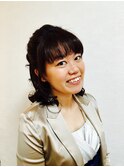 おめかしハーフアップ