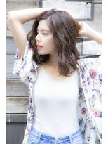 ミエル ヘア 新宿(miel hair)&nbsp;【miel hair新宿】ラフな抜け感セミディ ♪