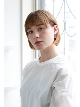 ヘアアンドメイク エジェリ(hair&make egerie) 切りっぱなし☆タイトなミニボブ ダブルカラー　恵比寿