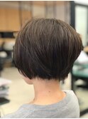 襟足すっきり丸みショート