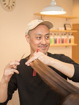 アモ(Hair design 'Amo)の写真/最初から最後まで一人の担当者が施術する完全マンツーマン制だからいつでも丁寧な接客でお出迎え◎