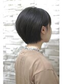 【北千住美容室アトリエMAI】黒髪☆シルエットボブ