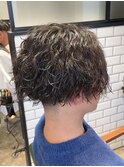 ミディアム×波打ちパーマ