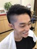 【学割U24】カット+頭皮マッサージシャンプー+シェービング+眉毛カット ￥3500