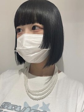 ラヴェストバイフレイスウェル(LOVEST by frace well) 内巻きも外はねも結んでもOK!万能フルバングボブスタイル