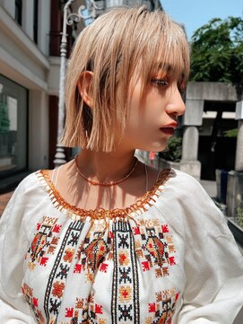 エース (ACE) 【ACE 横浜】 ブランドカラー×切りっぱなしボブ