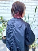 20代30代40代大人インナーカラー耳掛け切りっぱなし大人ボブ