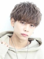 メンズカット/ラウンドマッシュ/波巻きパーマ/名古屋駅/栄駅
