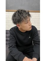 ココテラス(coco terrace)&nbsp;ホワイトメッシュ/ツイスト/メンズパーマ