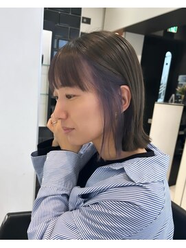 ルイス(LUYS) 【寺尾明子】ラベンダーシルバー×ボブスタイル