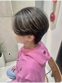 【Feria松山】グレージュショートハイライト♪“石田幸輔”