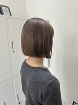 ジーナ 福岡天神(Zina) 《zina福岡天神》切りっぱなしボブ 髪質改善カラー