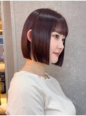 ◇ボブ 縮毛矯正 顔周りカット 表参道 髪質改善